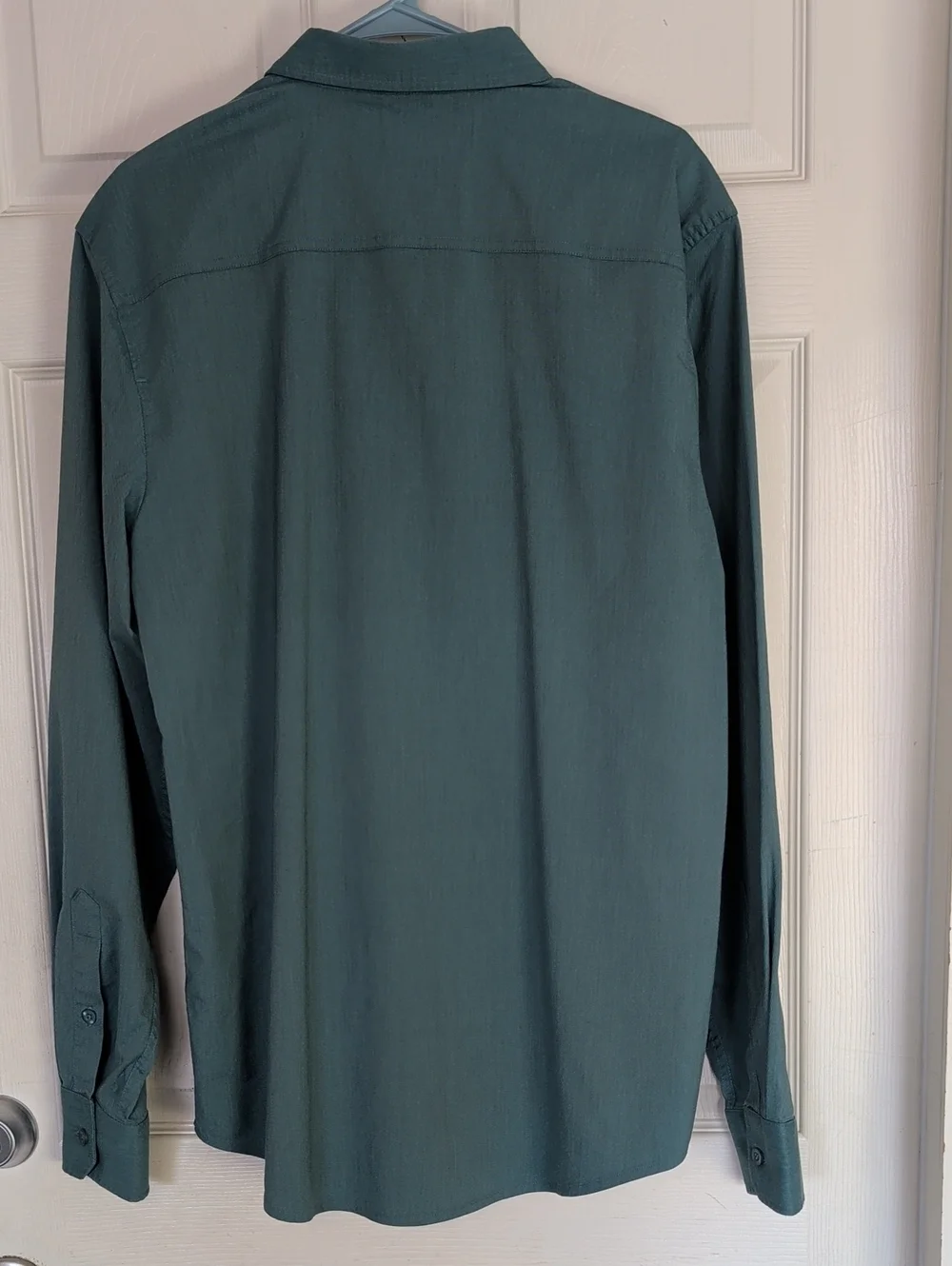 Kimes Ranch Coolmax Linville Long Sleeve Dress Shirt Blue Men's Size Large